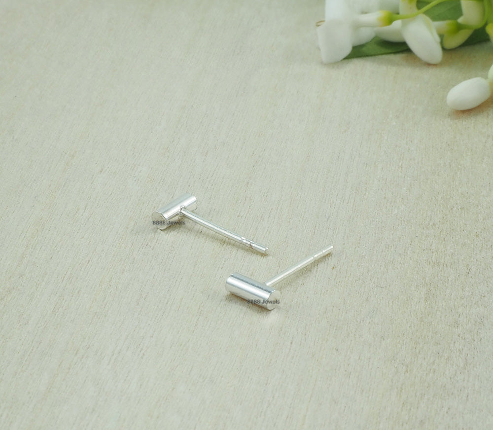 Bar Sterling Silver Earrings 01001