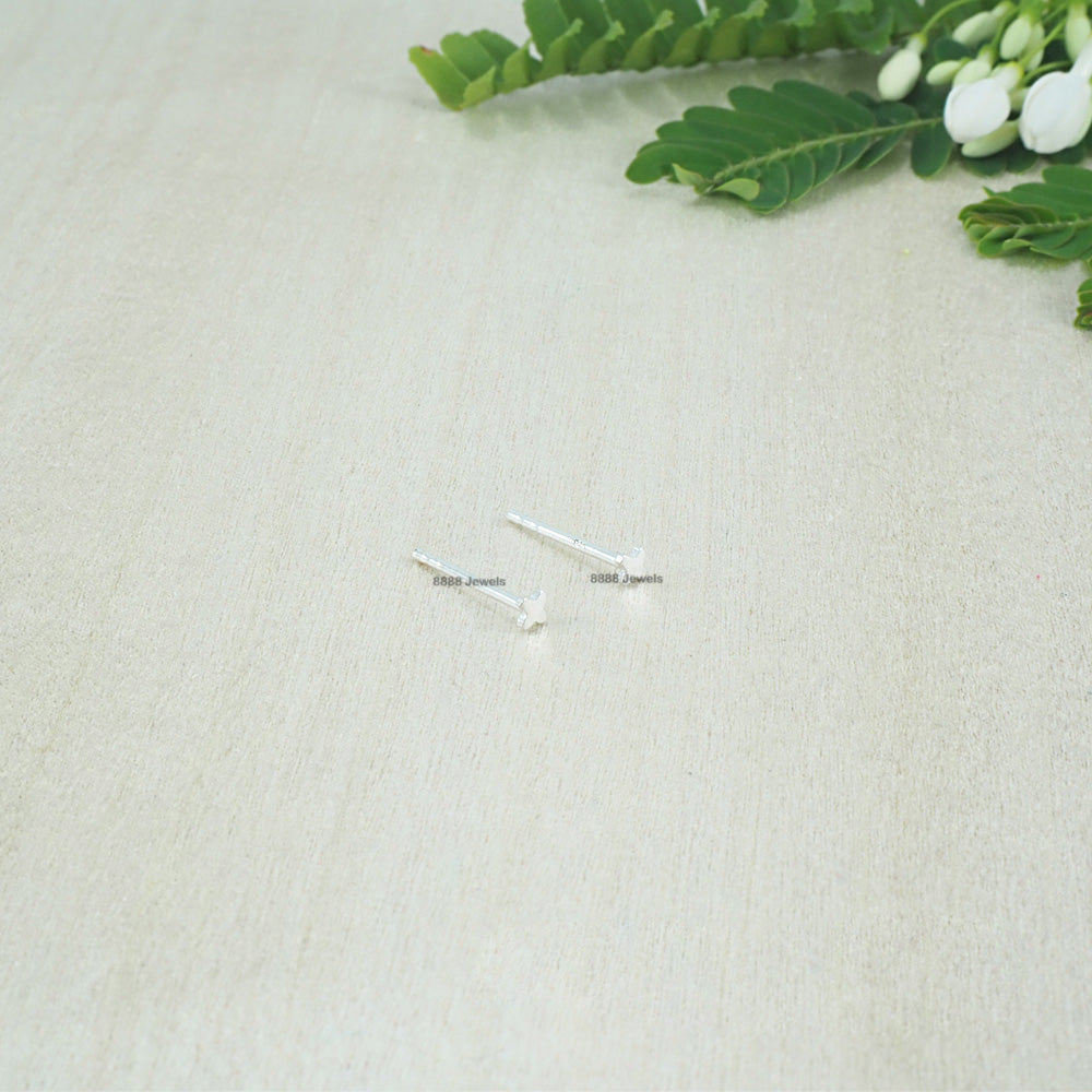 Cross Sterling Silver Earrings 01025