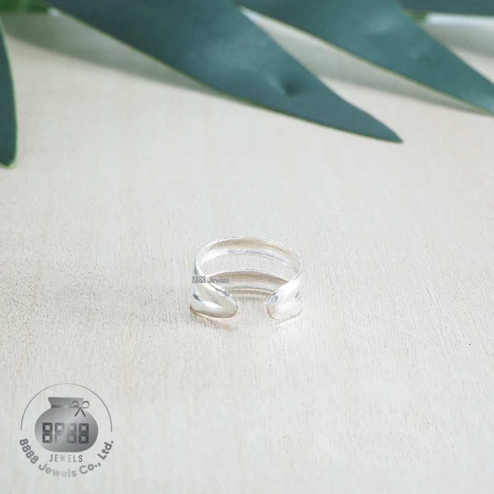 Two Ring Sterling Silver Ear Cuff 051002