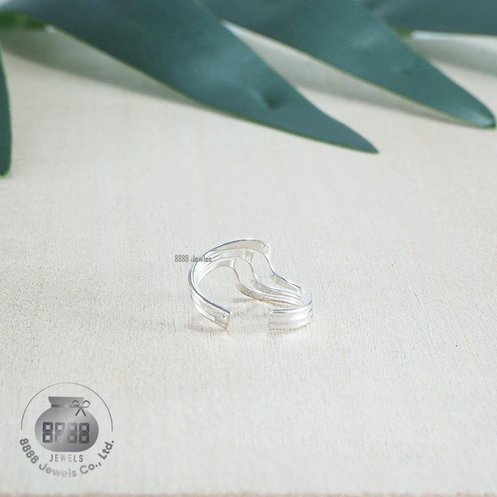 Wave Sterling Silver Ear Cuff 051005