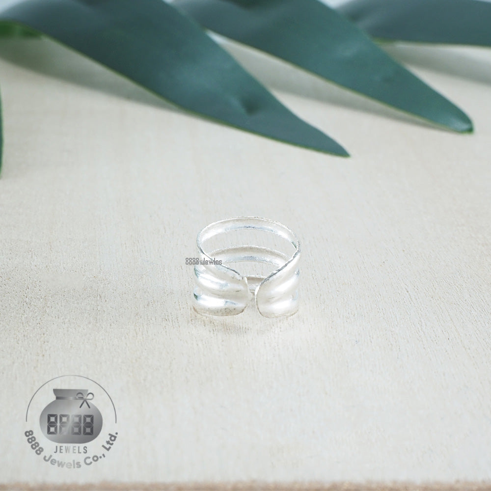 Three Ring Sterling Silver Ear Cuff 051009