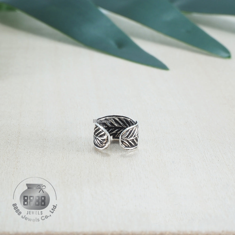 Leaf Sterling Silver Ear Cuff 052004