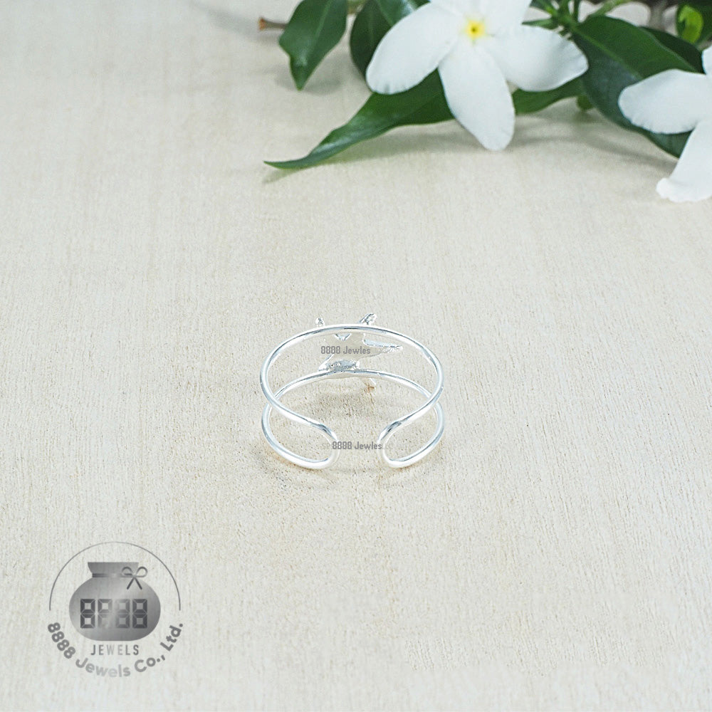 Star Fish Sterling Silver Toe Ring 061008