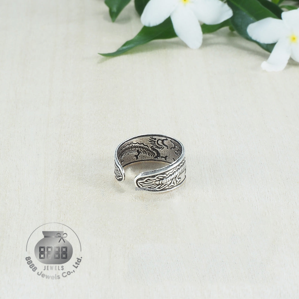Dragon Sterling Silver Toe Ring 062001