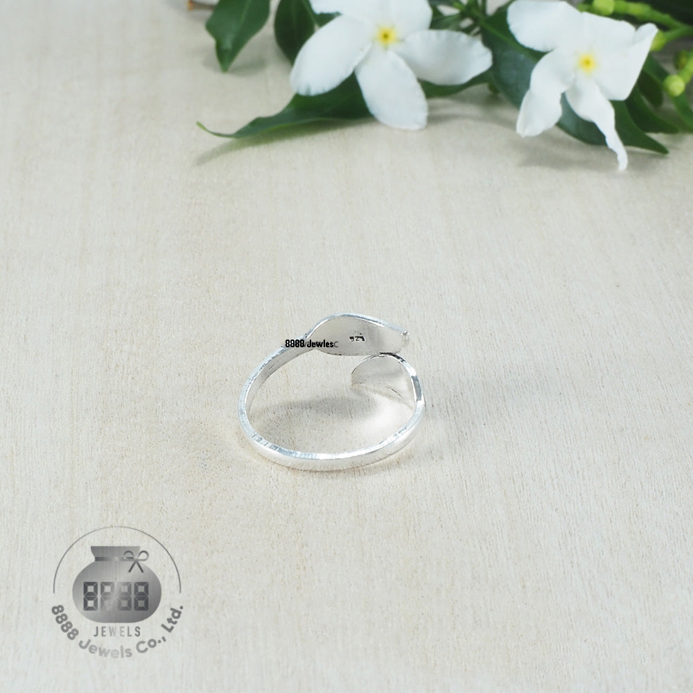 Leaf Sterling Silver Toe Ring 062030