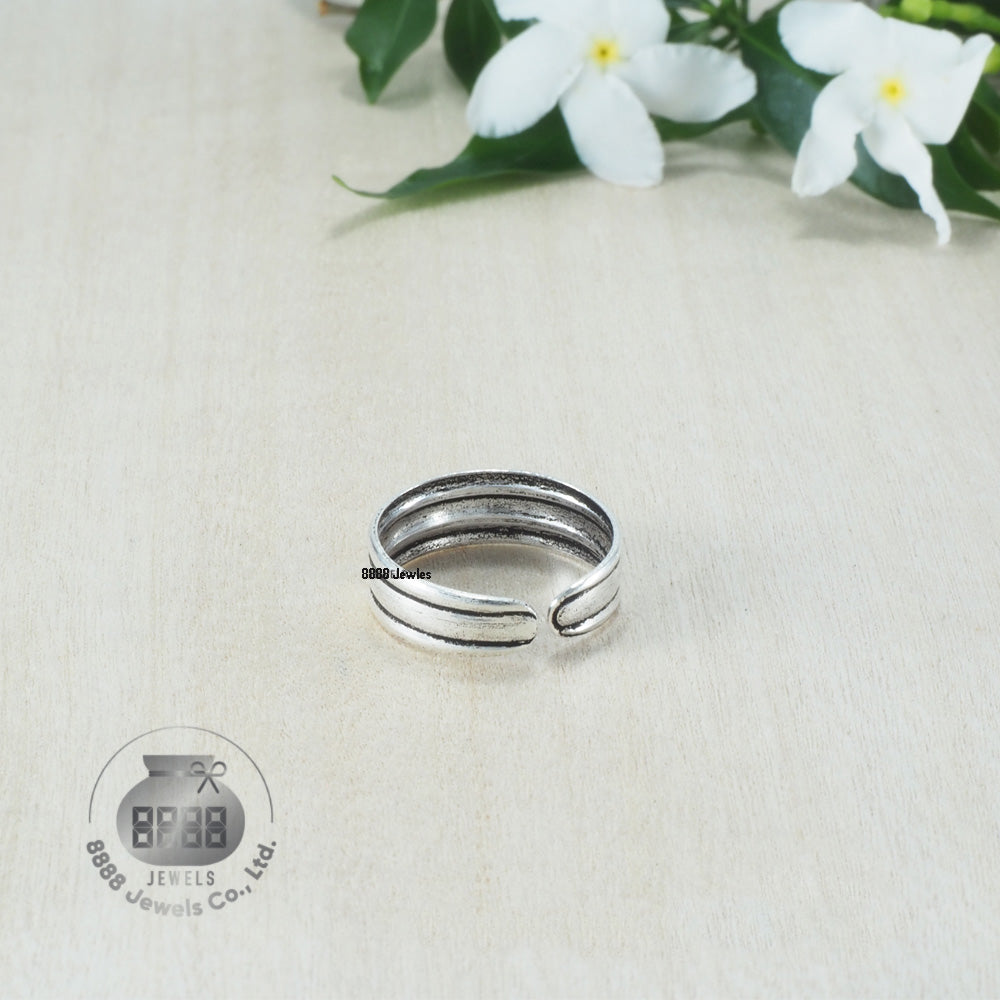 Plain Sterling Silver Toe Ring 062030