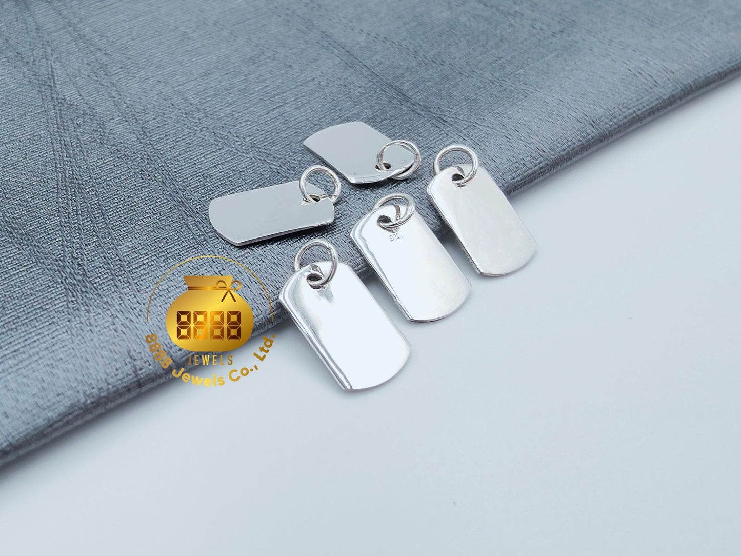 925 Sterling Silver Stamping Dog Tag