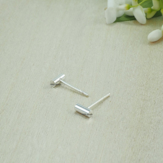 Bar Sterling Silver Earrings 01001
