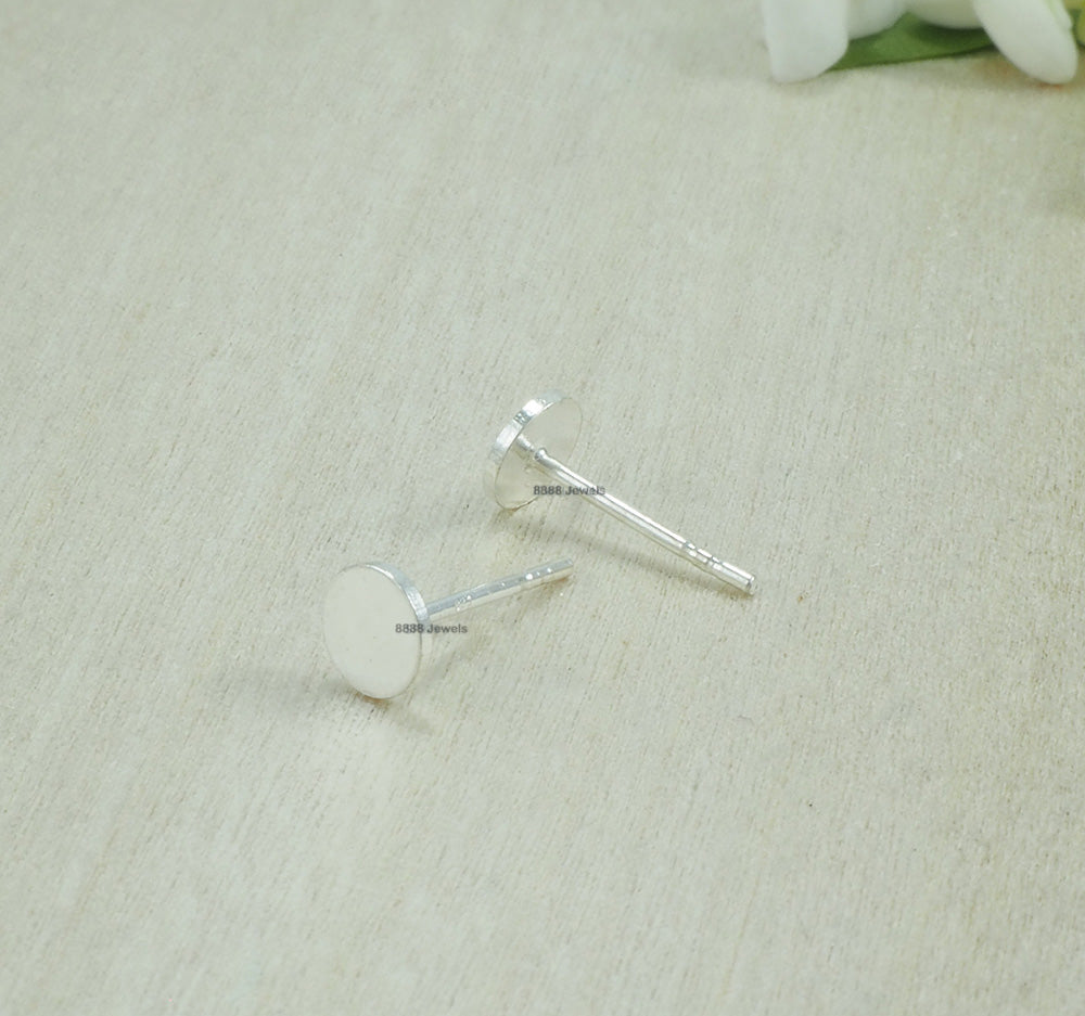 Circle Sterling Silver Earrings 01003