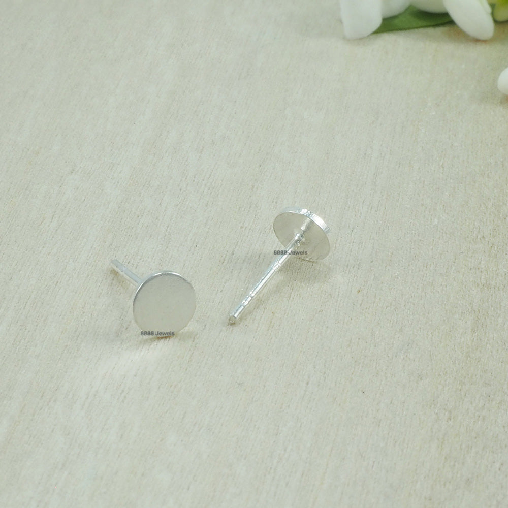 Circle Sterling Silver Earrings 01003