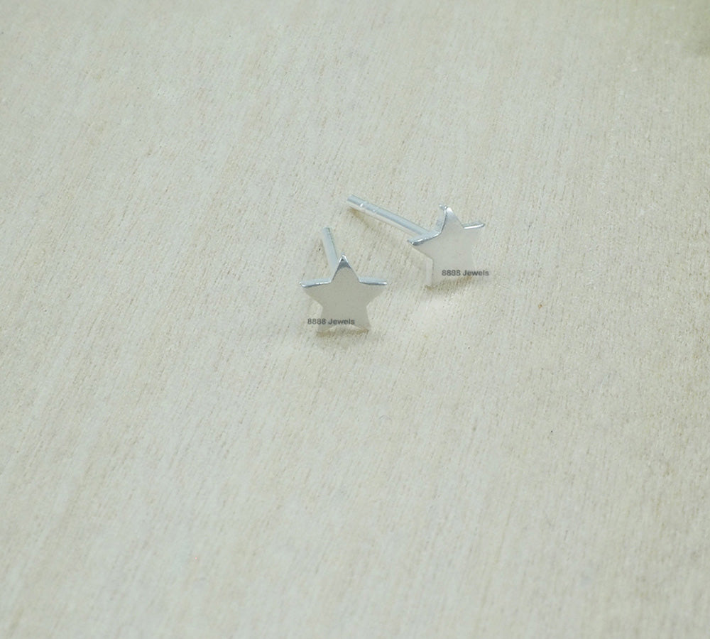 Star Sterling Silver Earrings 01006