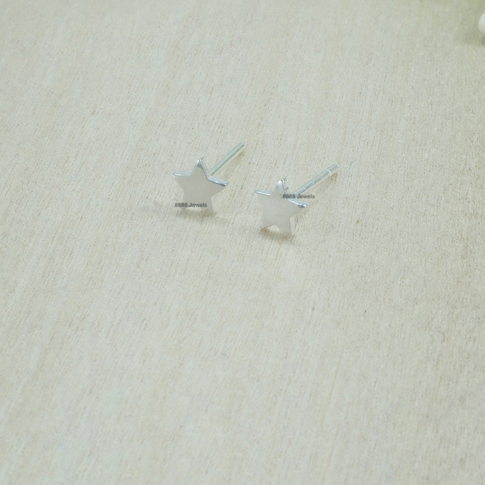 Star Sterling Silver Earrings 01006