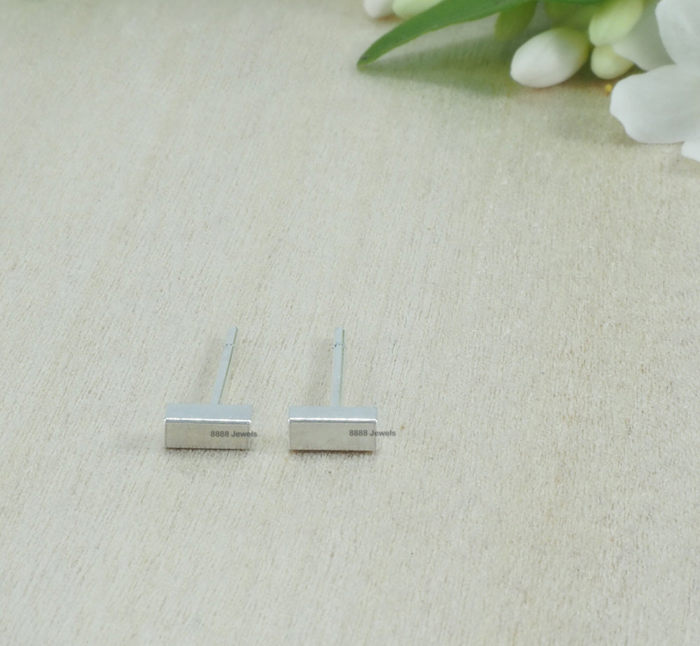 Bar Sterling Silver Earrings 01013