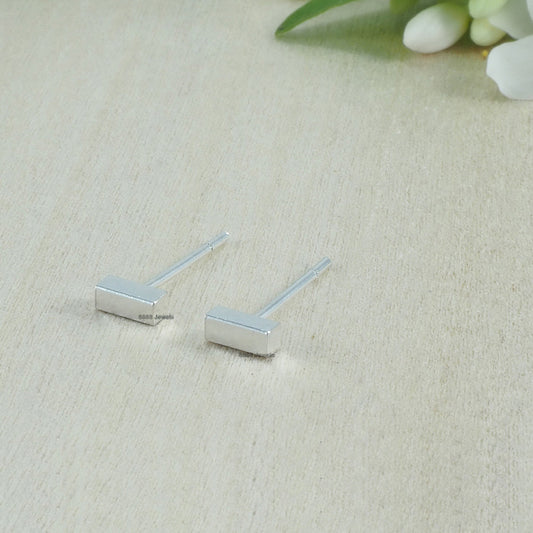 Bar Sterling Silver Earrings 01013