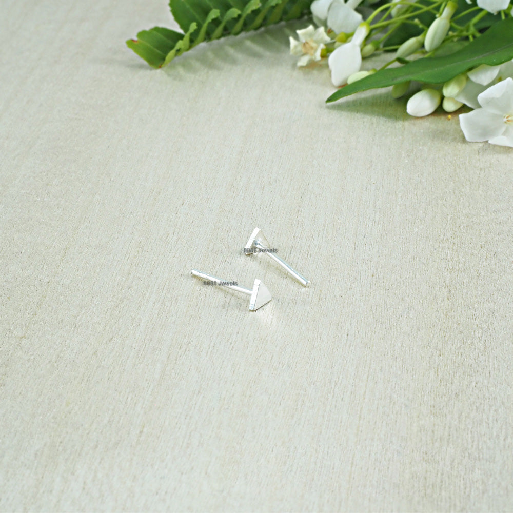 Triangle Sterling Silver Earrings 01015