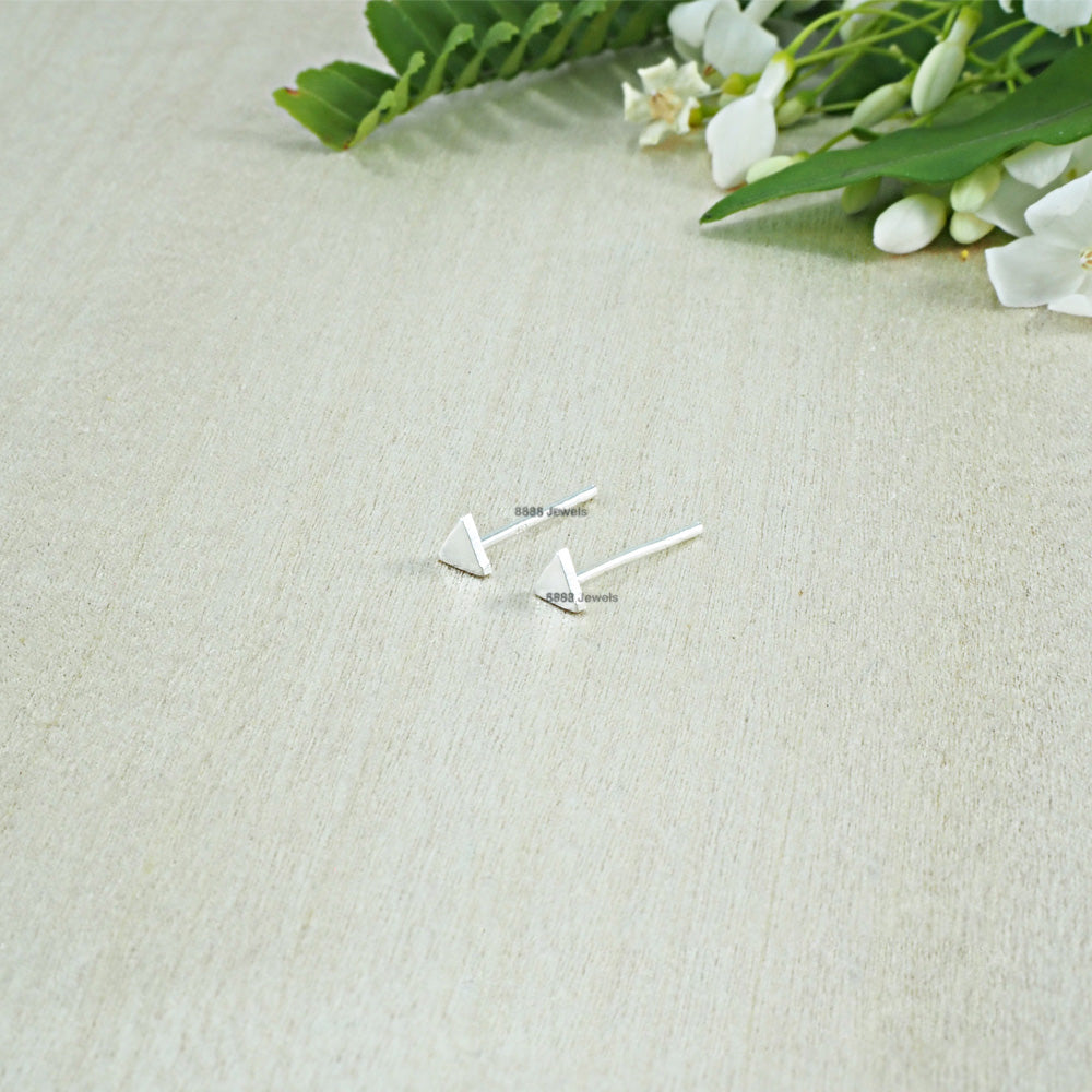 Triangle Sterling Silver Earrings 01015
