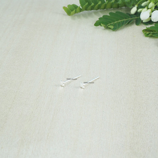 Cross Sterling Silver Earrings 01025
