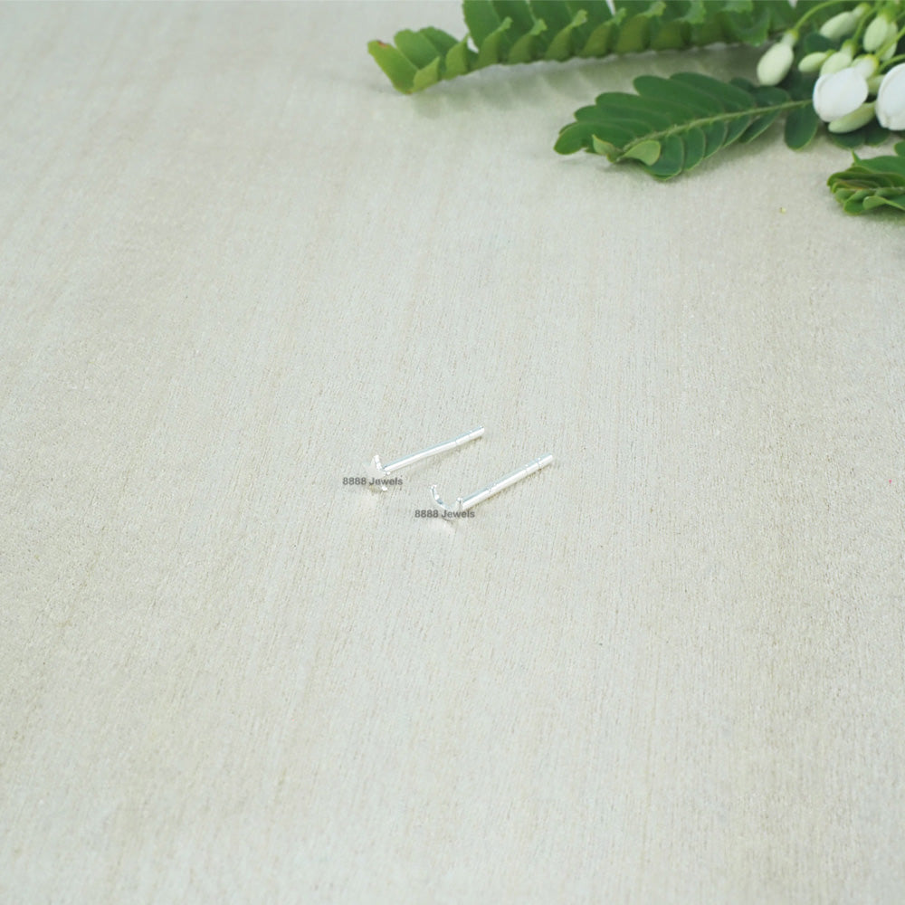 Moon and Star Sterling Silver Earrings 01032