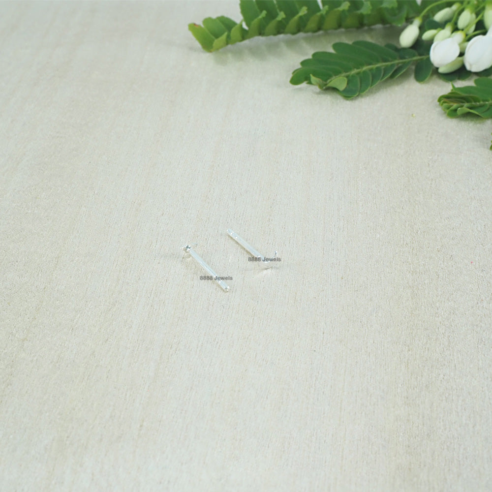 Moon and Star Sterling Silver Earrings 01032