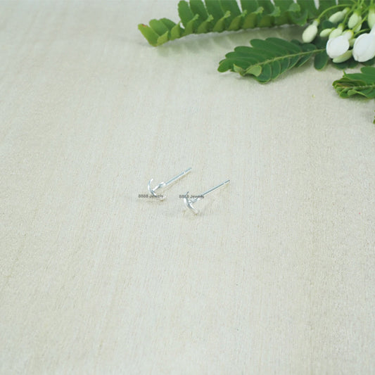 Cross Sterling Silver Earrings 01034