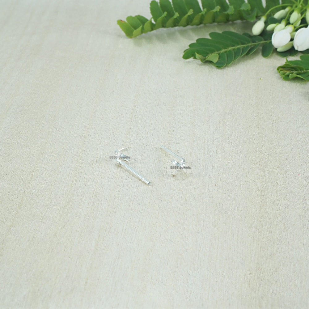 Cross Sterling Silver Earrings 01034