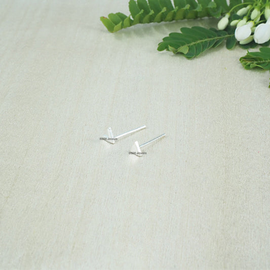 Chevron and Triangle Sterling Silver Earrings 01035