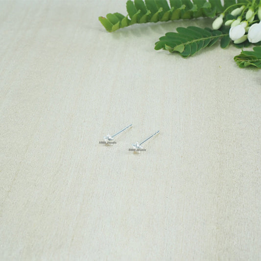 Tiny Star Sterling Silver Earrings 01039