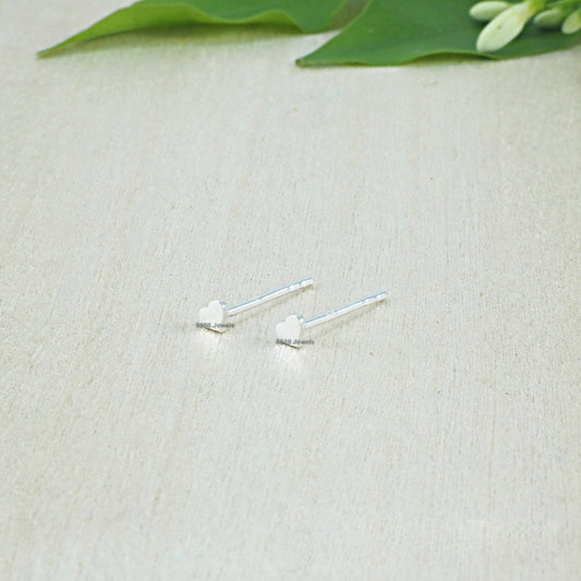 Heart Sterling Silver Earrings 02001
