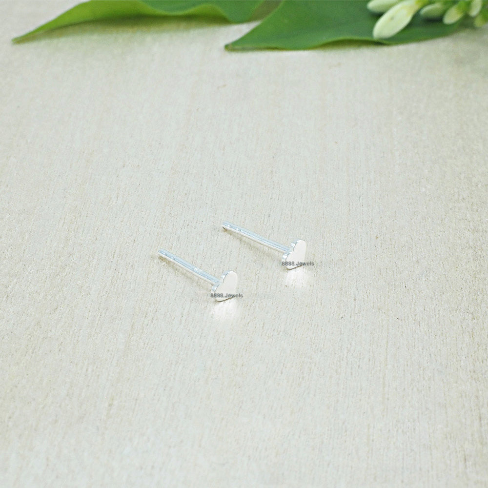 Heart Sterling Silver Earrings 02001
