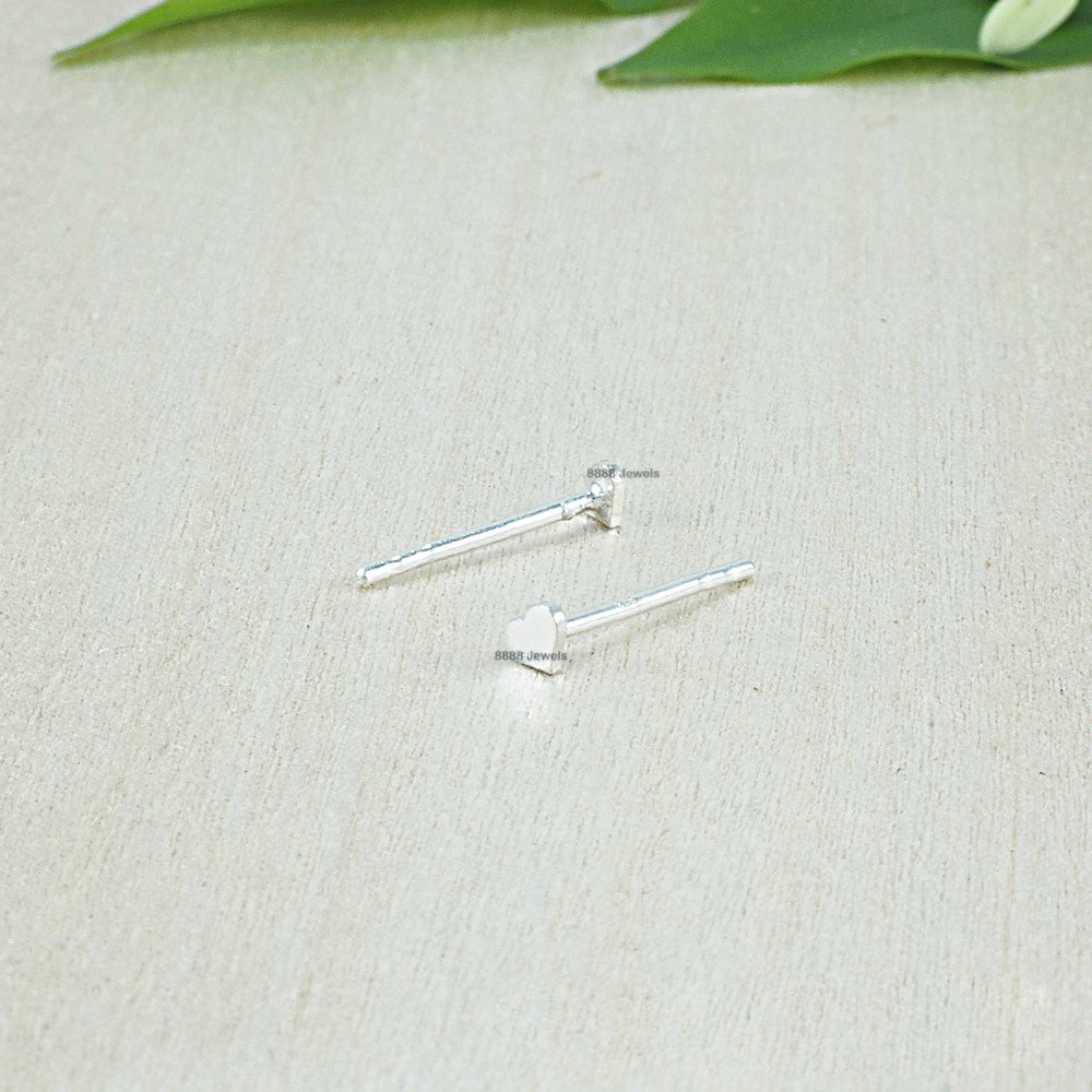 Heart Sterling Silver Earrings 02001