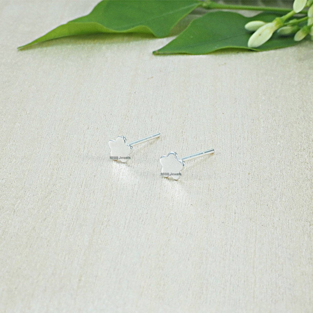 Flower Sterling Silver Earrings 02007