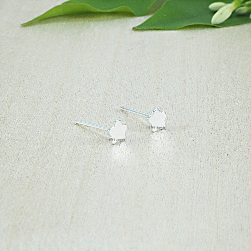 Flower Sterling Silver Earrings 02007