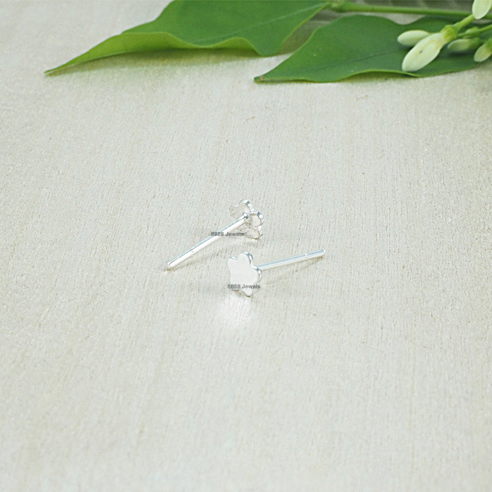 Flower Sterling Silver Earrings 02007