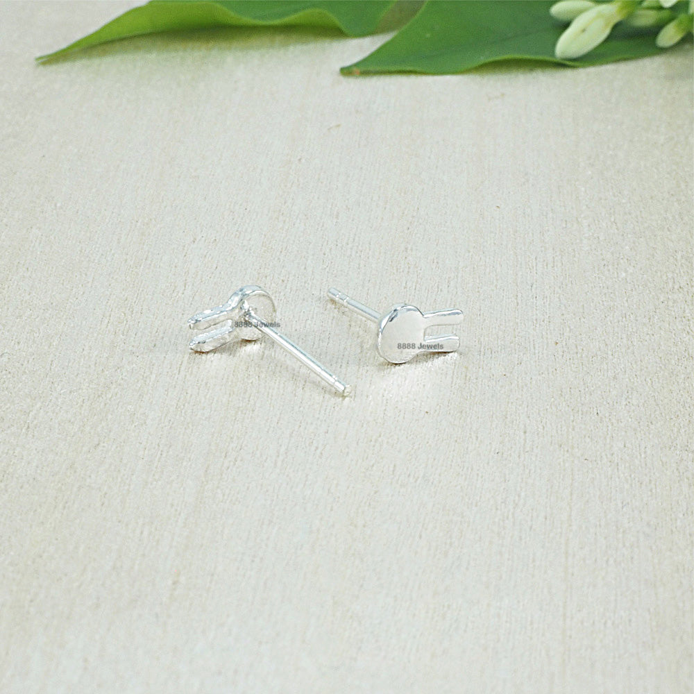 Rabbit Sterling Silver Earrings 02009