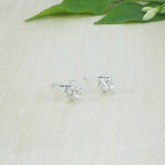 Rose Sterling Silver Earrings 02010