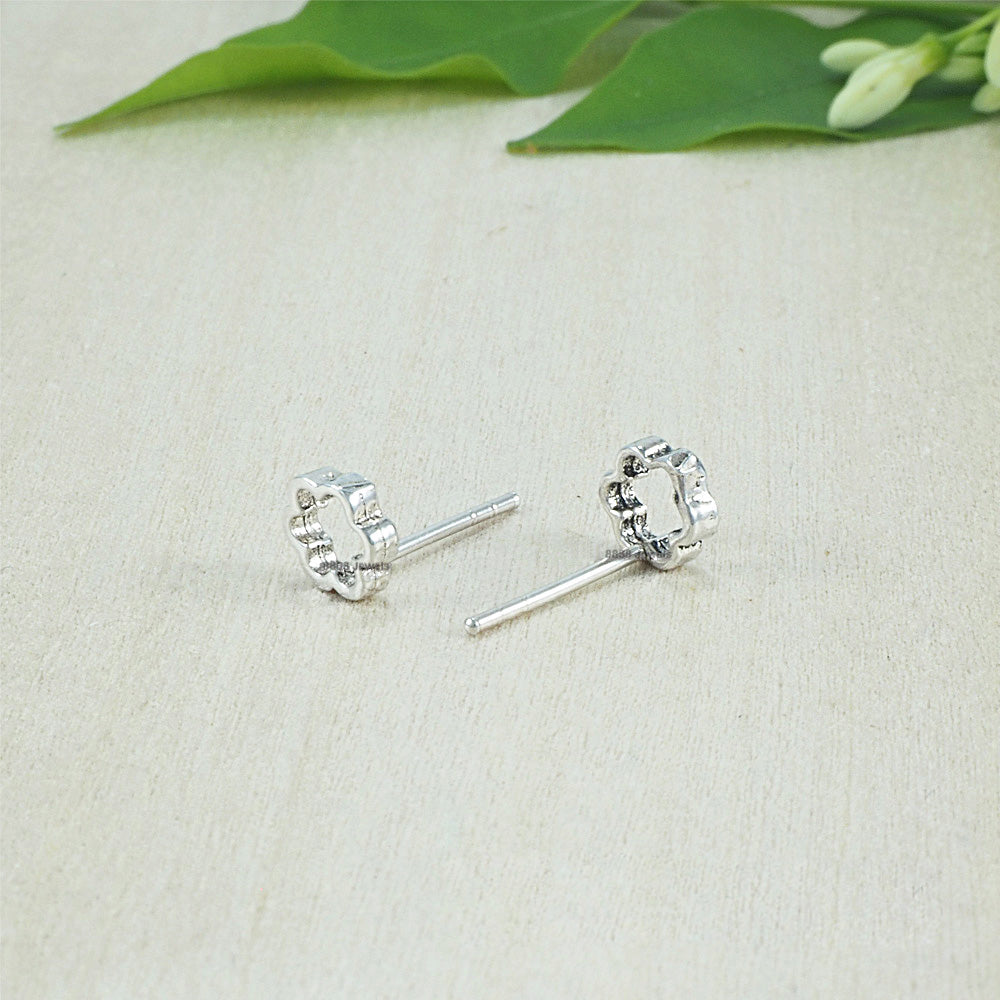 Flower Sterling Silver Earrings 02016