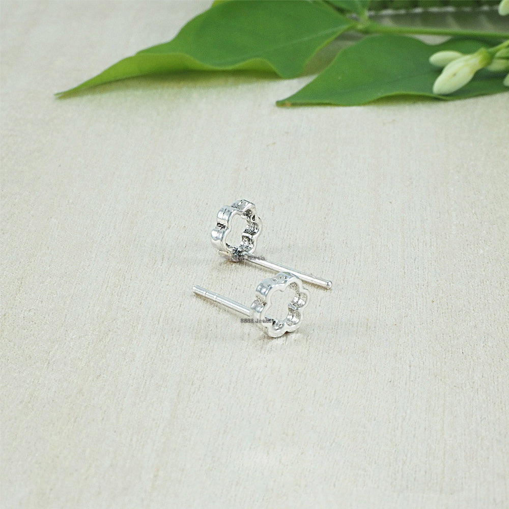 Flower Sterling Silver Earrings 02016