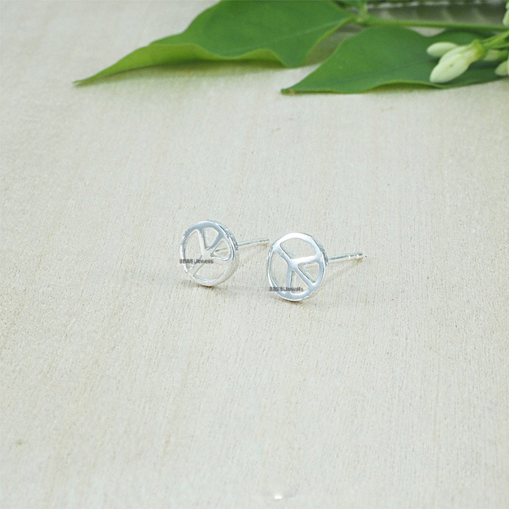 Peace Sterling Silver Earrings 02021