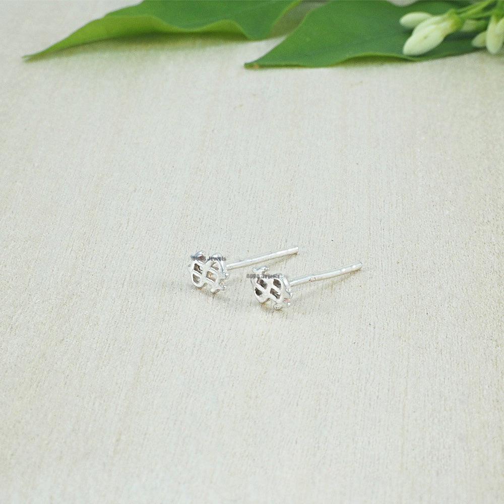 Dollar Sign Sterling Silver Earrings 02024