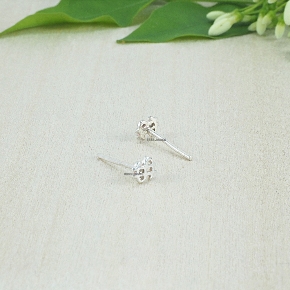 Dollar Sign Sterling Silver Earrings 02024