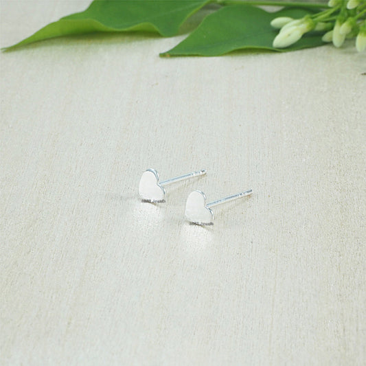 Heart Sterling Silver Earrings 02025