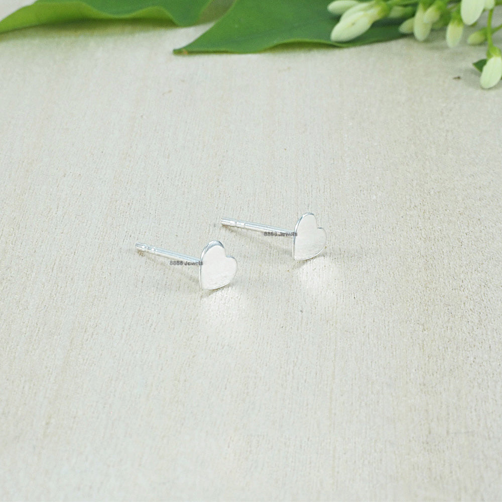 Heart Sterling Silver Earrings 02025