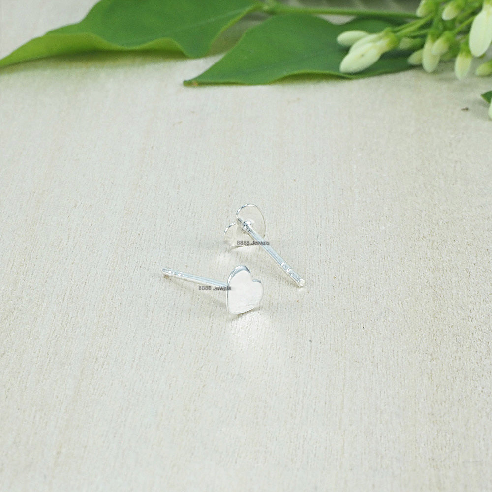 Heart Sterling Silver Earrings 02025