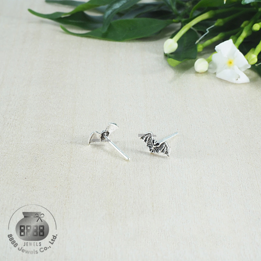 Bat Sterling Silver Earrings 03018