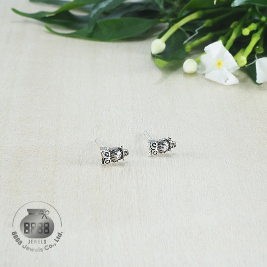 Owl Sterling Silver Earrings 03020