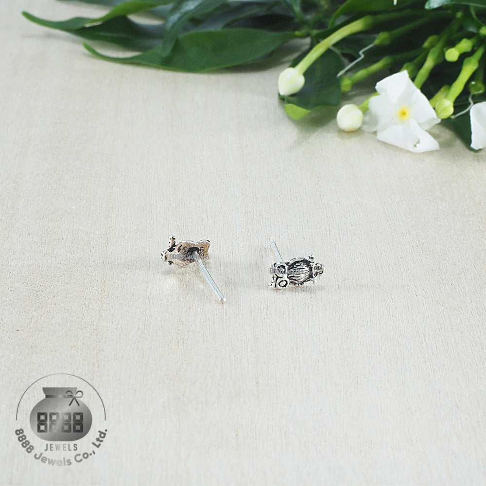 Owl Sterling Silver Earrings 03020