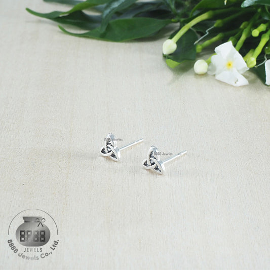 Celtic Sterling Silver Earrings 03021