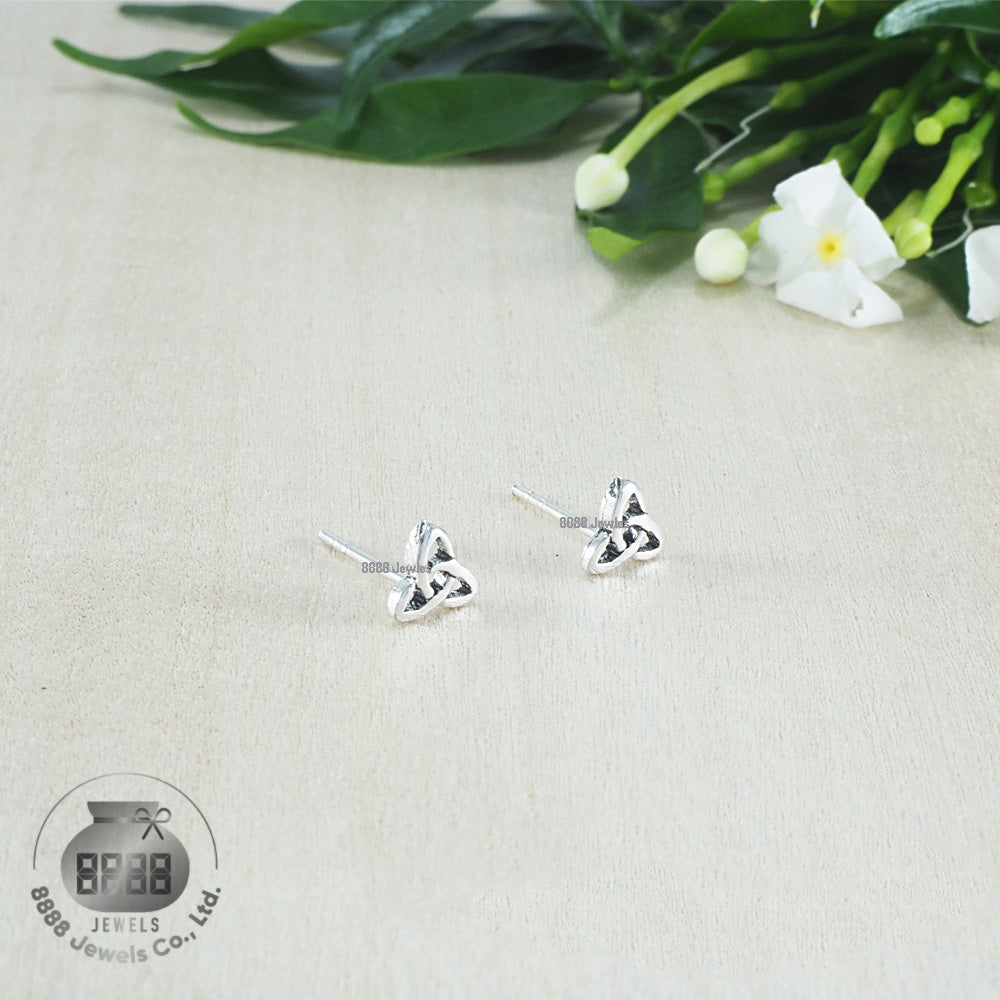 Celtic Sterling Silver Earrings 03021