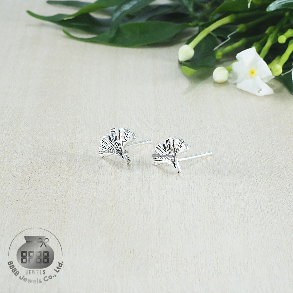 Leaf Sterling Silver Earrings 03022