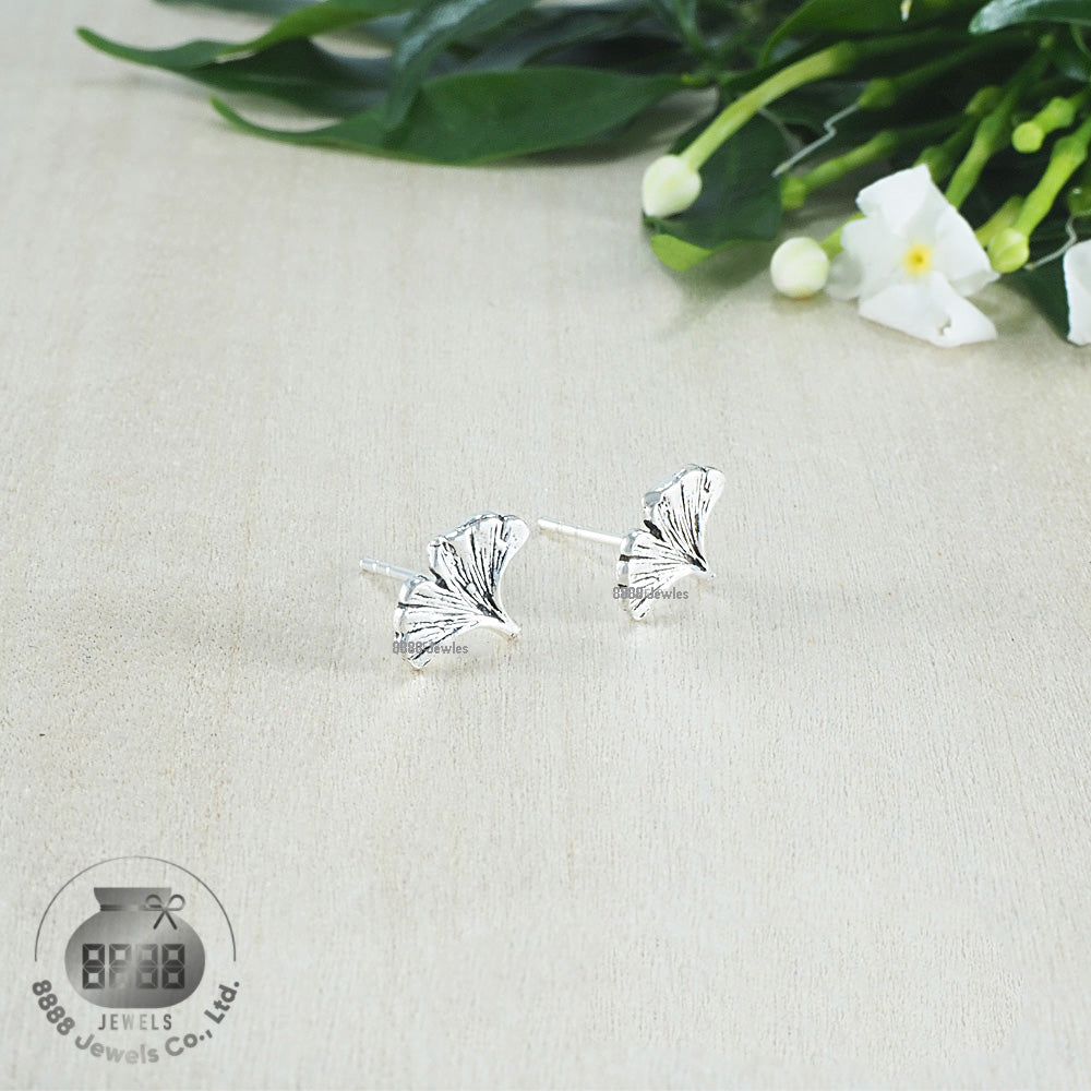 Leaf Sterling Silver Earrings 03022